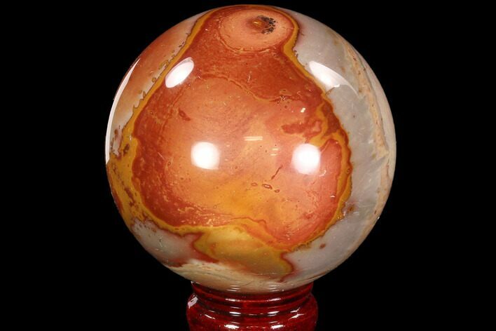 Polished Polychrome Jasper Sphere - Madagascar #88553